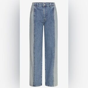 Mango Two-tone straight-fit jeans - Straight jeans